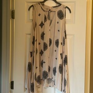 Free People tree swing medallion mini dress EUC SMALL
